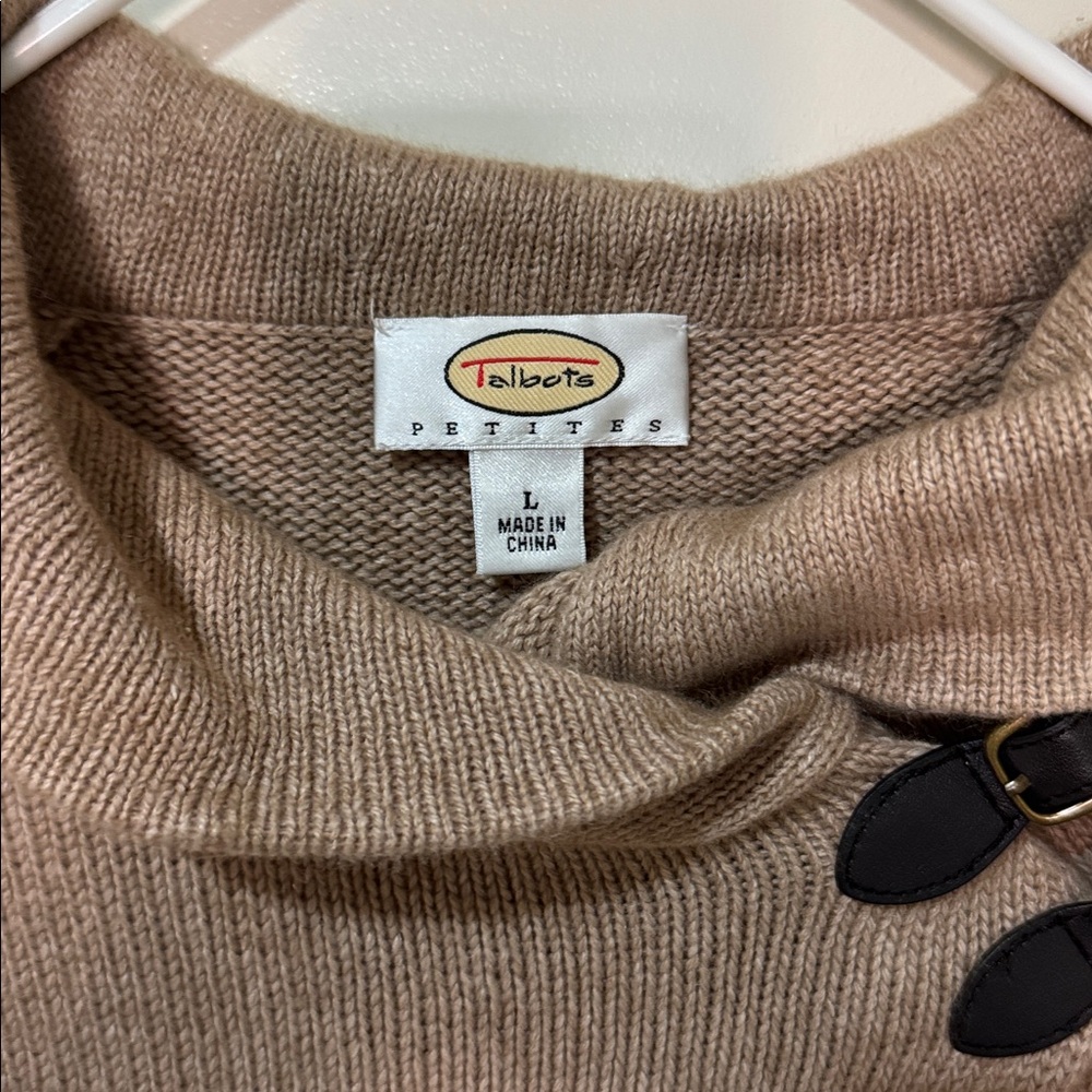 Talbots Pull Over Collared Sweater Large - image 2